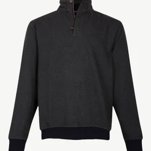 Baileys - Polo  met rits - Groen en navy two-tone